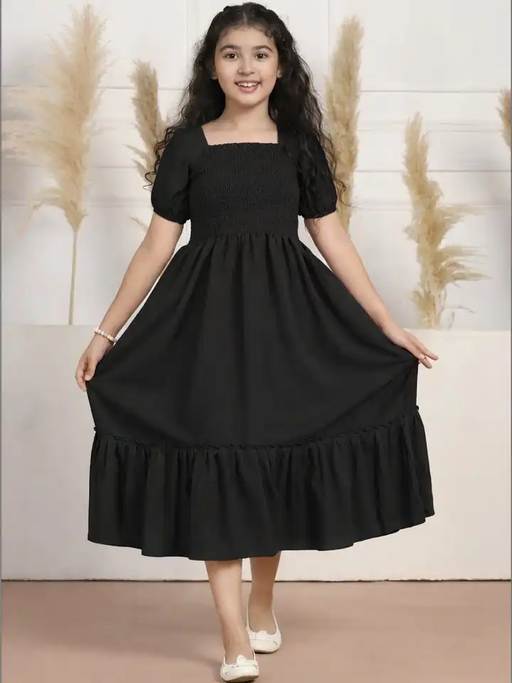 Robe Planet Gold Juniors Flocked Fit & Flare – Noire, Velours, Taille L, Neuve Sans étiquette