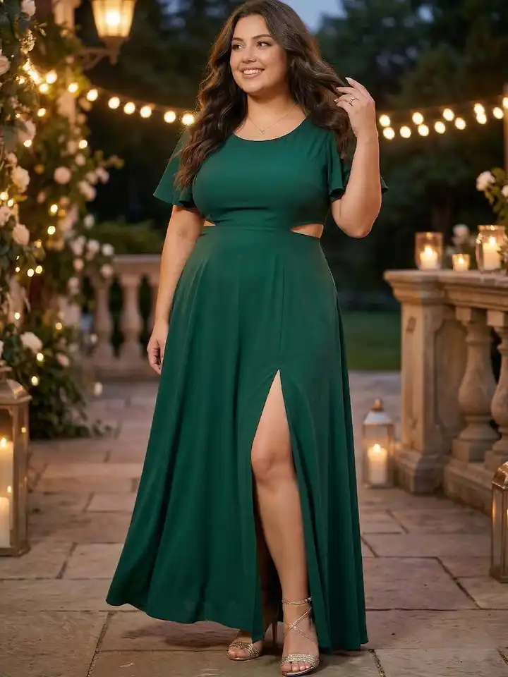 green emerald velvet dress Berrylush Green Floral Printed V-Neck Puff Sleeve Cut Out Tiered Maxi   Myntra International
