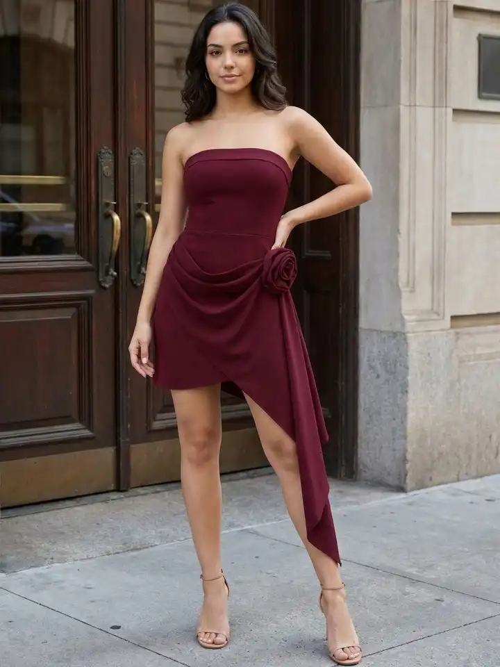 knee length dresses for ladies Black Cutout Bodycon Dress Long Sleeve