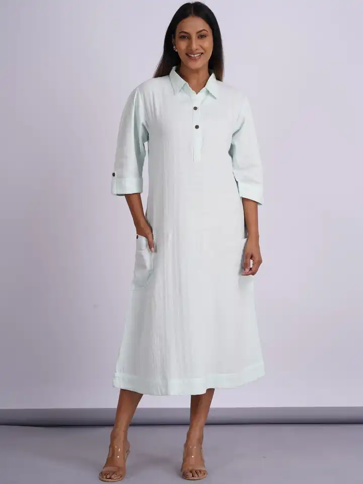 sachin and babi light blue dress Long Casual Dresses for Women main image 1
