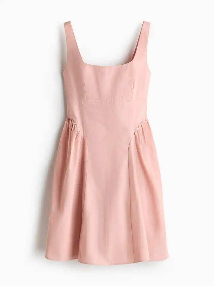 Buy H&M Flared-skirt cotton dress - Dresses for Women 40125385 | Myntra