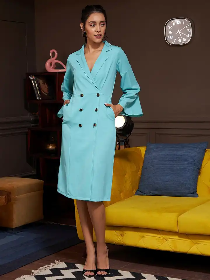 green emerald velvet dress Megan Silk Flare Sleeves Blazer – S.Nine by Susanna Soo