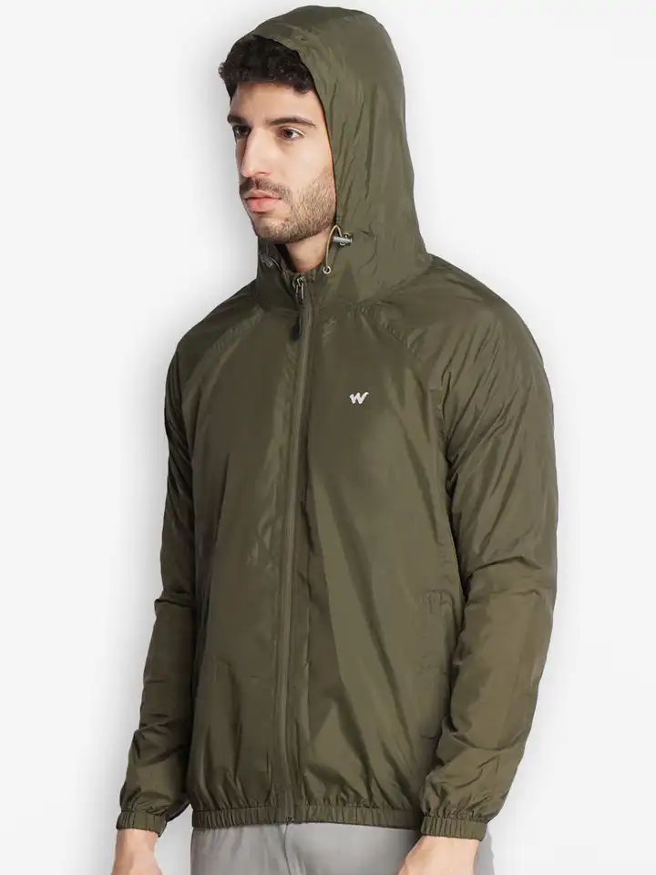 Buy Wildcraft Men Olive Green Water Resistant Biker Jacket