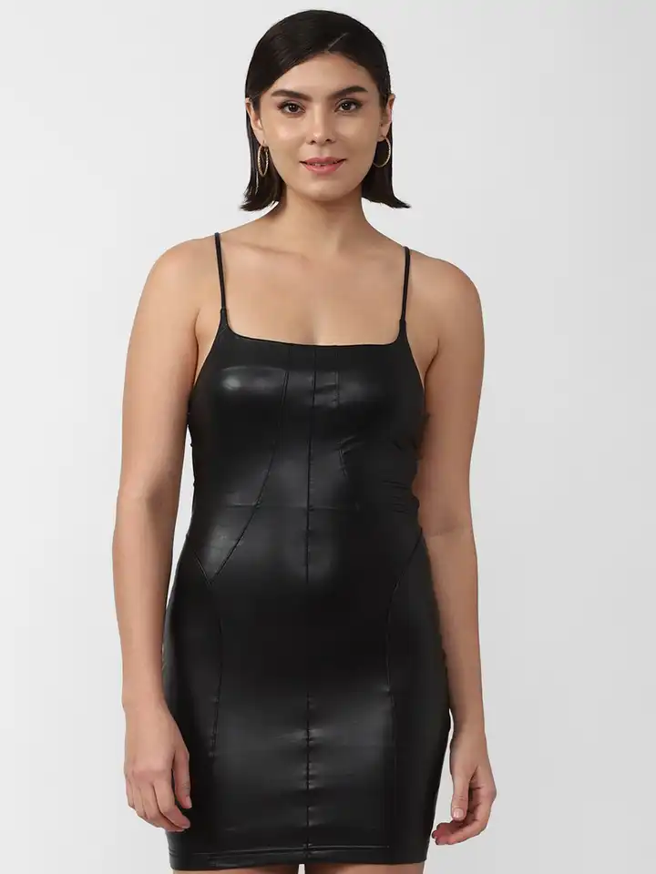 Buy FOREVER 21 Black Bodycon Mini Dress - Dresses for Women 20709784 |  Myntra