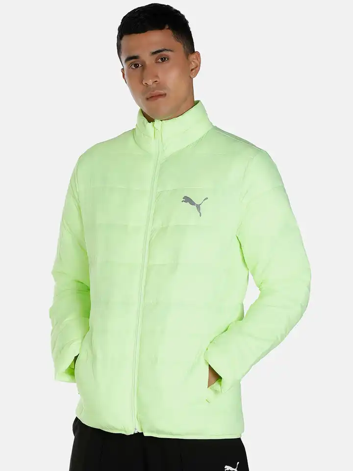 Buy Puma Men Lime Green Outdoor Puffer Jacket - Jackets for Men