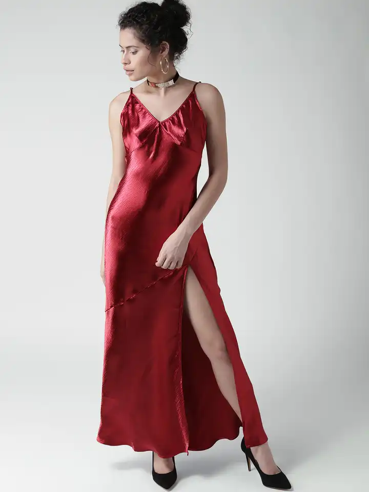 knee length dresses for ladies Kehlani Red Multi Halter Dress  Love, Odette