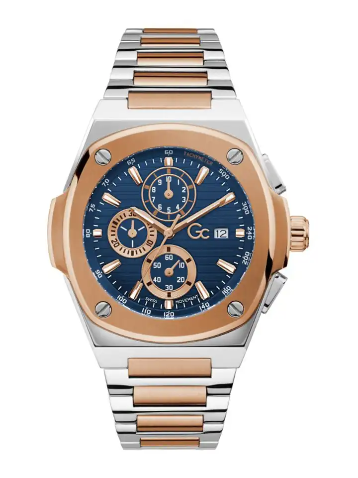 Buy Guess Collection Round 44mm Blue Dial Analog Men Watch