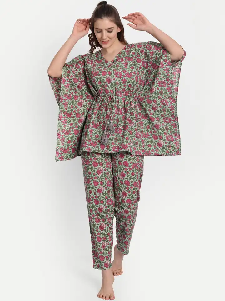 white christmas dresses Buy Purple Printed Cotton Kaftan Night Dress Online in USA at $20.00