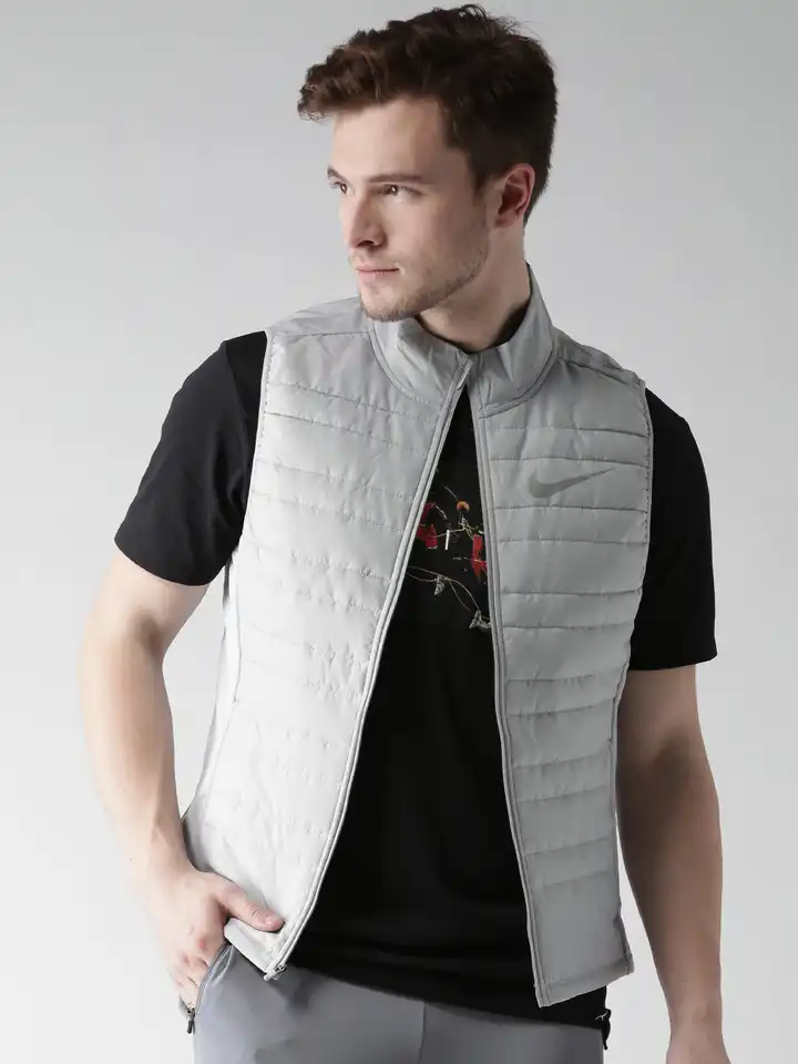 nike puffer jacket mens grey