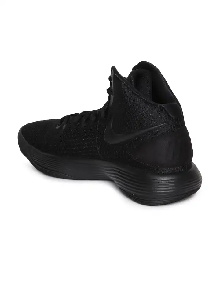 nike black high top basketball shoes