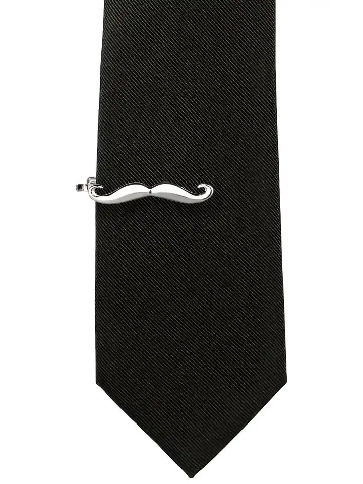 moustache tie pin