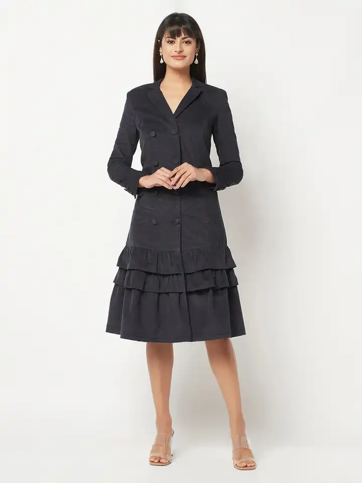 sachin and babi light blue dress MAKE YOU MINI DROPPED WAIST MIDI DRESS – AKIRA