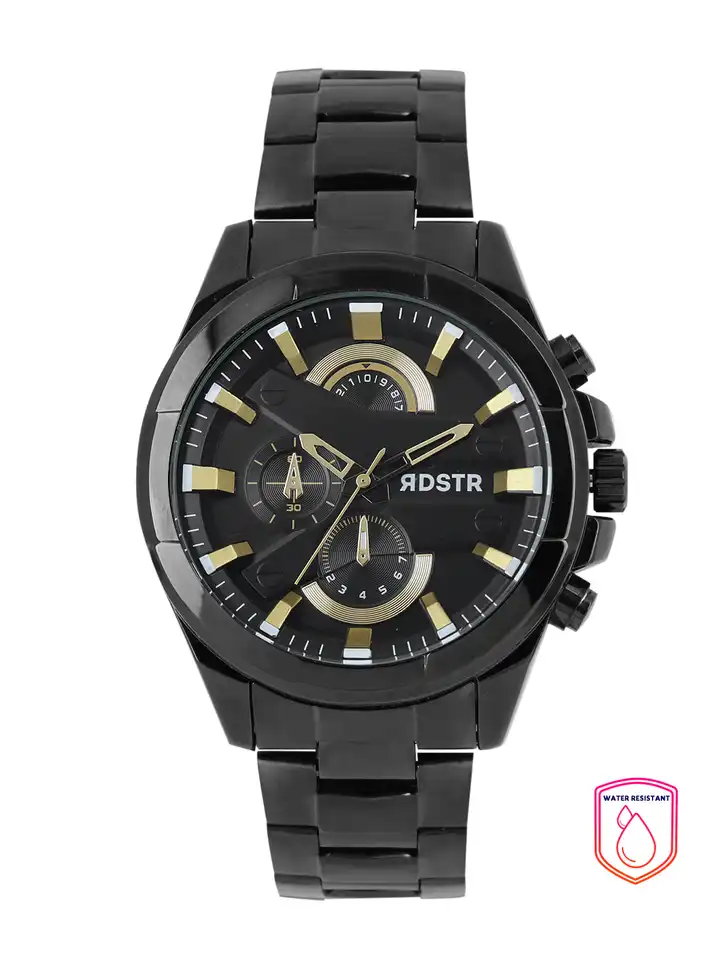 Buy Roadster Men Black Analogue Watch MFB-PN-LB-80242 - Watches