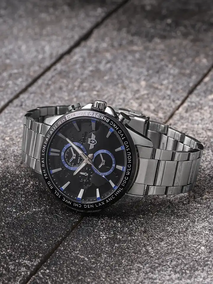 Buy Roadster Men Black Analogue Watch PN-LB-80300 - Watches for