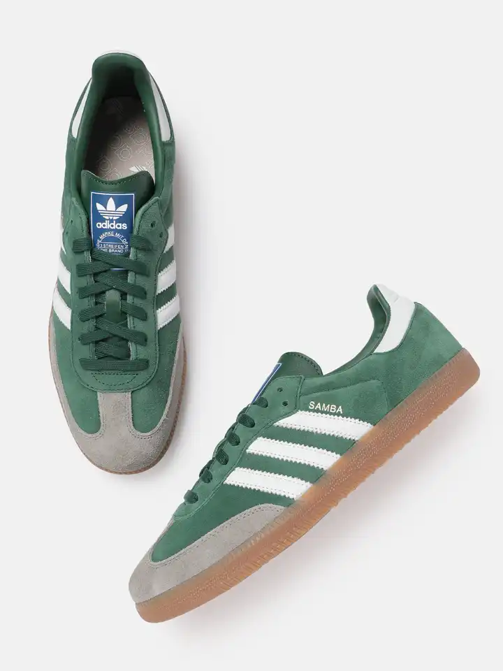 Buy ADIDAS Originals Men Green Striped Leather Sneakers - Casual Shoes for Men 22841932 | Myntra Buy ADIDAS Originals Men Green Striped Leather Sneakers - Casual Shoes for Men 22841932 | Myntra