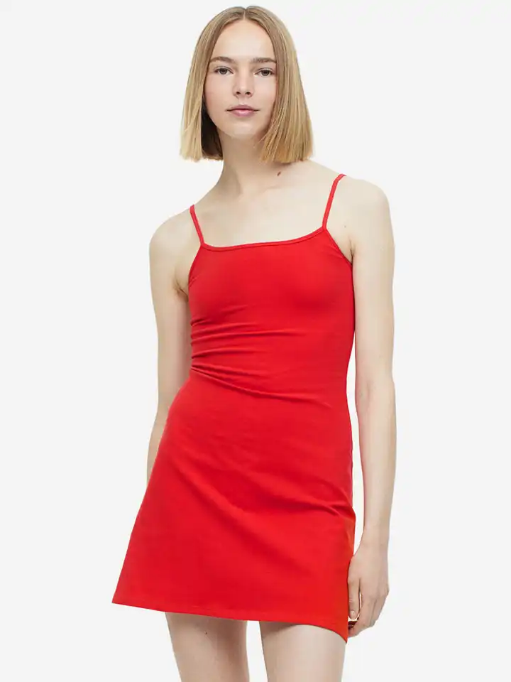 Buy H&M Flared-Skirt Jersey Dress - Dresses for Women 22967422 | Myntra