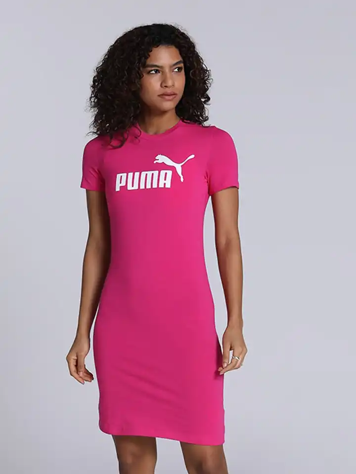 Buy Puma Essential Slim Fit T- Shirt Dress - Dresses for Women 23047652 | Myntra Buy Puma Essential Slim Fit T- Shirt Dress - Dresses for Women 23047652 | Myntra