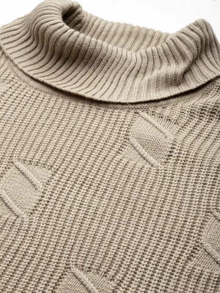 Buy The Roadster Lifestyle Co. Self Design Turtle Neck Drop