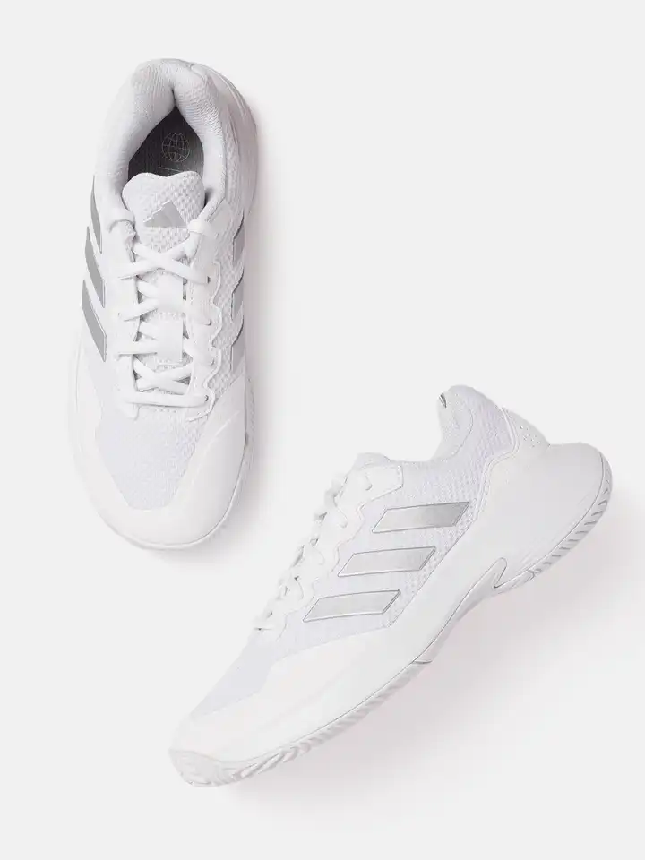 adidas gazelle silver green womens adidas GAMECOURT 2.0 Tennis Shoes | FTWR White | Women's main image 1