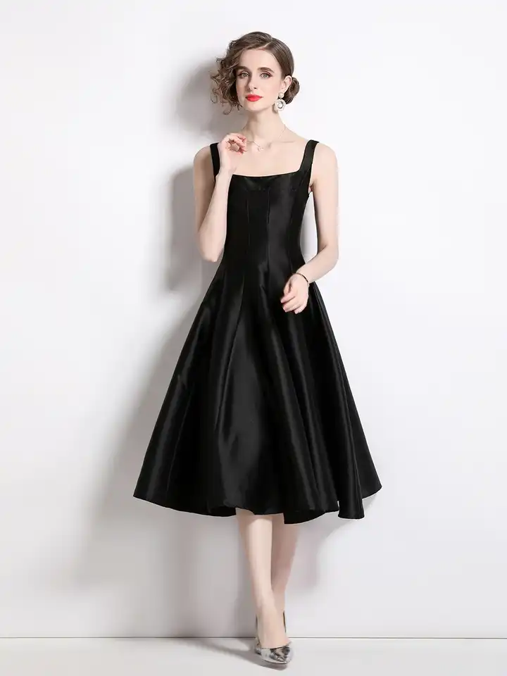 Buy JC Collection Black Fit & Flare Midi Dress - Dresses for Women 23384354  | Myntra