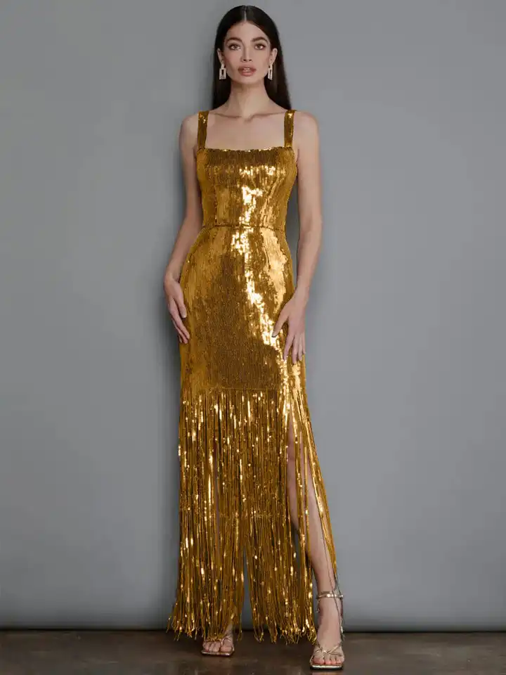 sachin and babi light blue dress G153, Golden Sequin Mermaid Cocktail Evening Gown, Size (XS-30 to L-36   Style Icon www.dressrent.in