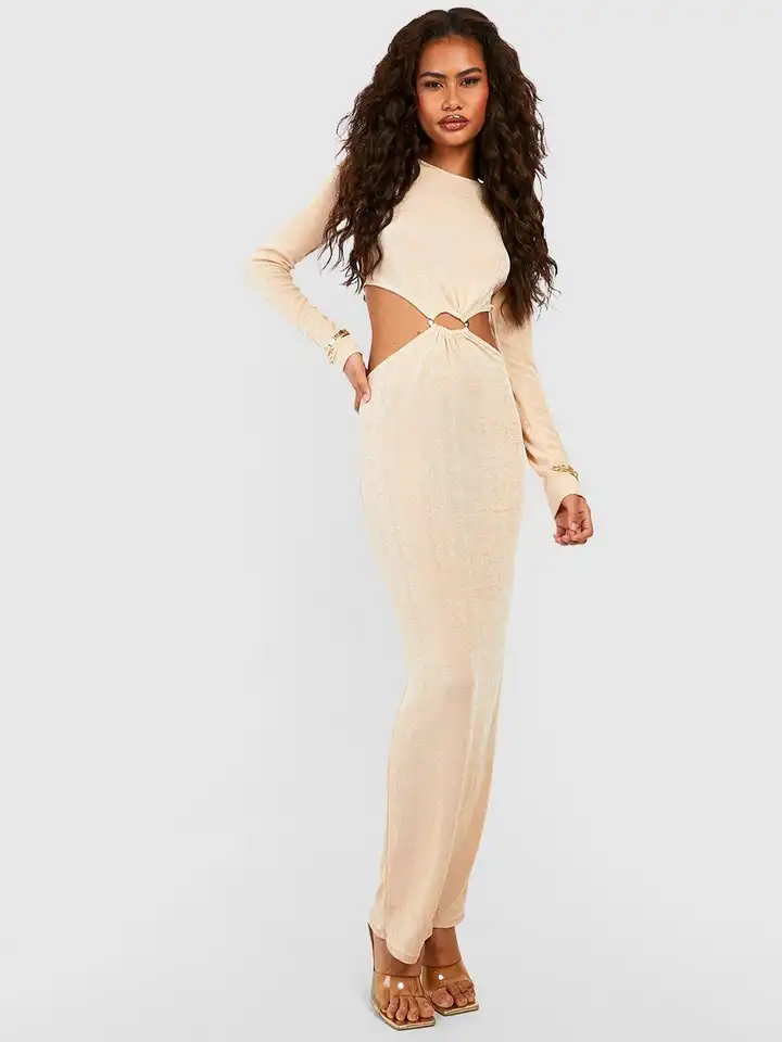 achanti pleated maxi dress Olympia Asymmetrical Pleated Maxi Dress