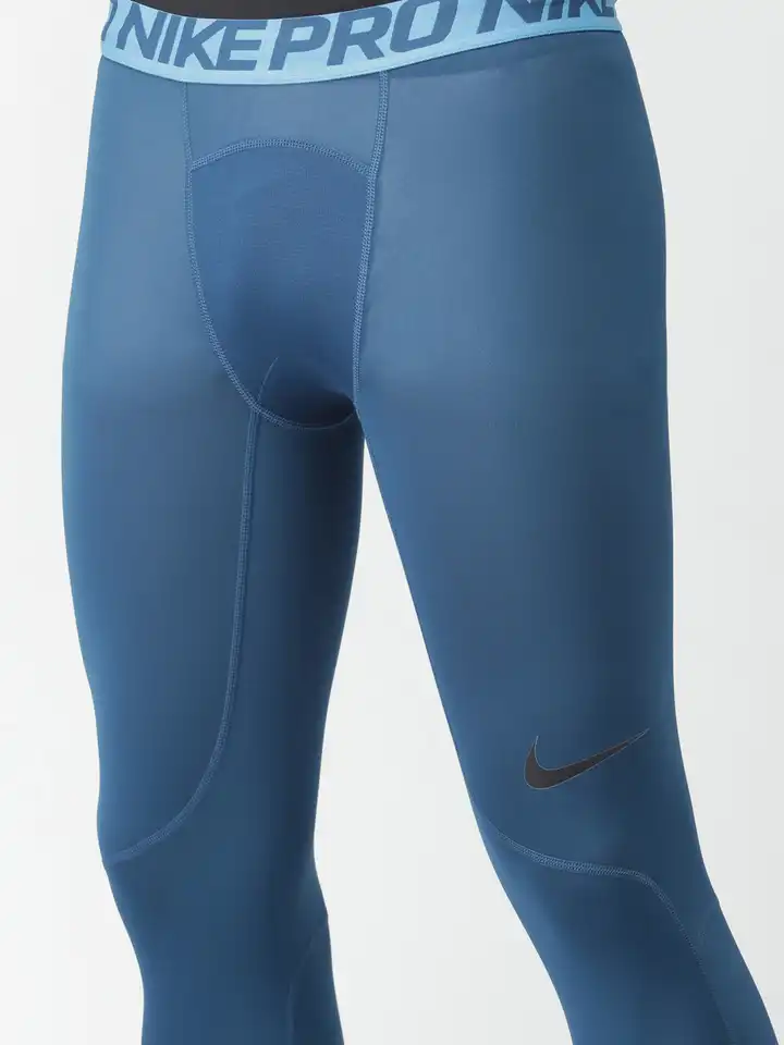 nike compression pants blue
