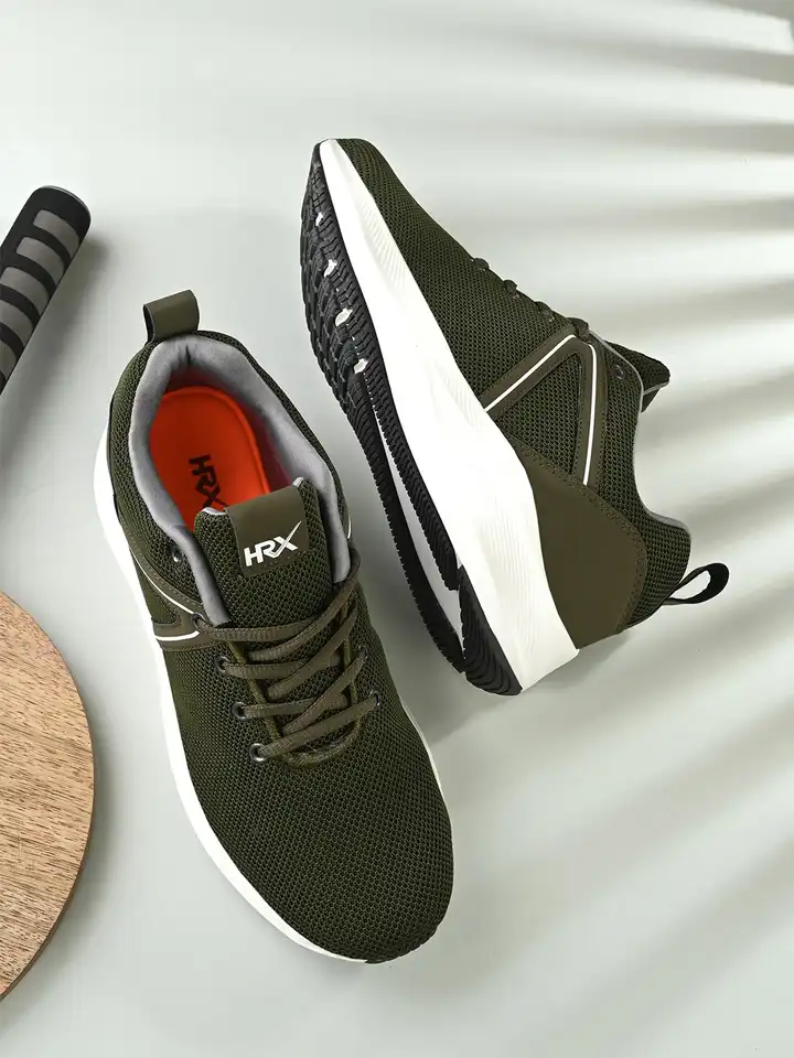 Buy HRX by Hrithik Roshan Men Olive Green Memory Foam Technology