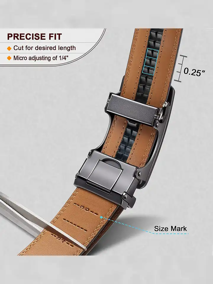 Buy ZORO Men Textured Slim Leather Belt - Belts for Men 23790548