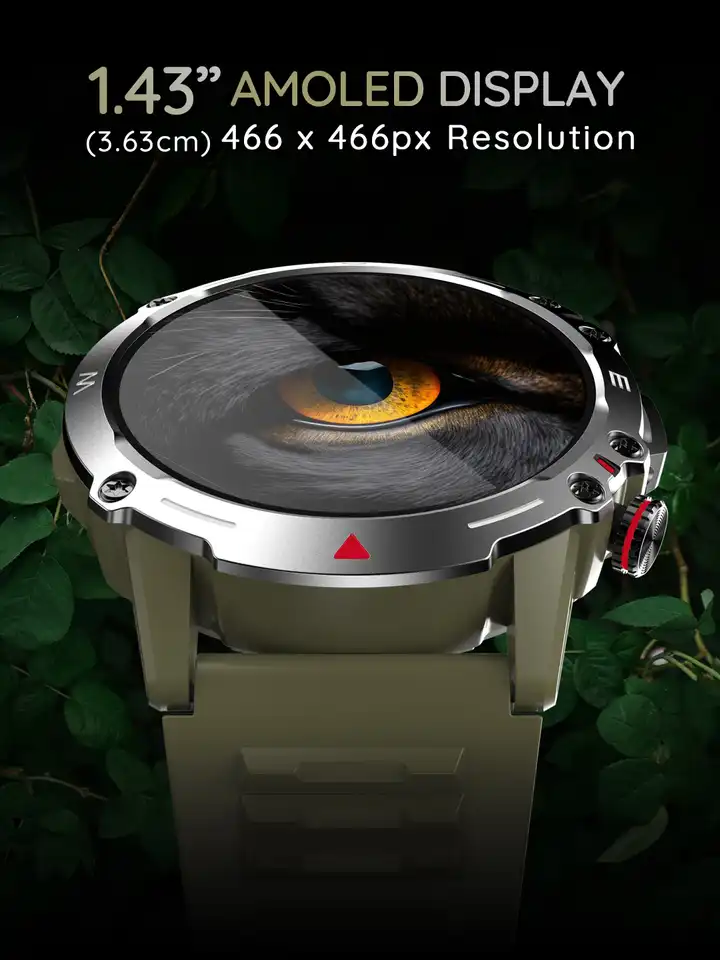 Buy pebble Cosmos Quest 1.43 inch Amoled True Bezel-Less Always-on