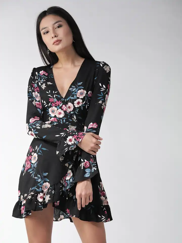 open lace back dress Sequin Sweetheart Mini Dress Black / S
