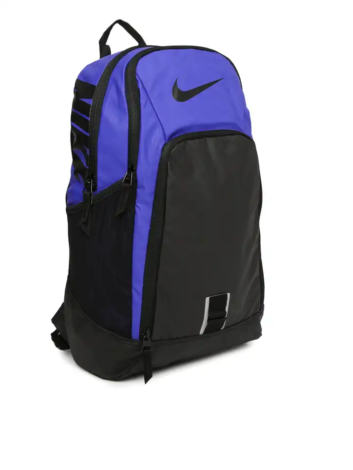 nike unisex blue & black alpha rev colourblocked backpack
