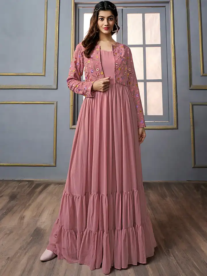 Maxi Dress Ladies Dress With Jacket A-line Maxi Ethnic Dress With Jacket L Maxi Dress Ladies Dress With Jacket A-line Maxi Ethnic Dress With Jacket L