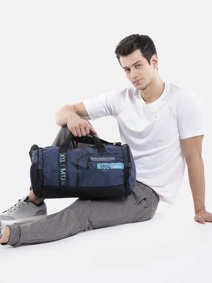 Buy HRX by Hrithik Roshan Unisex Navy Blue Brand Logo Print