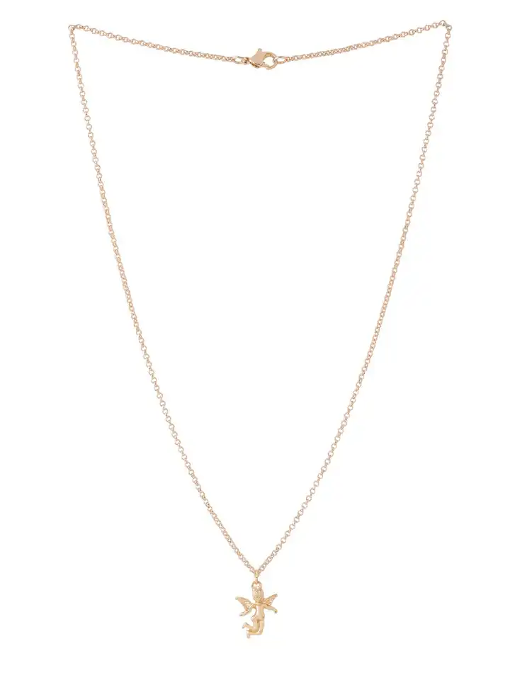 Buy VIRAASI Gold-Plated Christian Baby Angel Pendant Chain