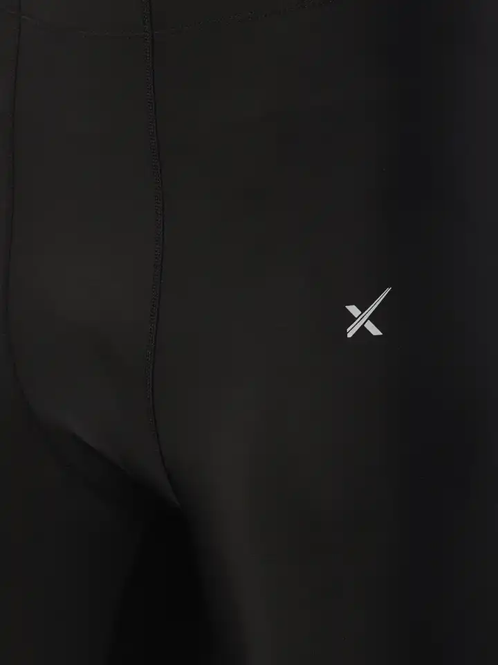 Buy HRX by Hrithik Roshan Men Black Solid Compression 3/4 Tights