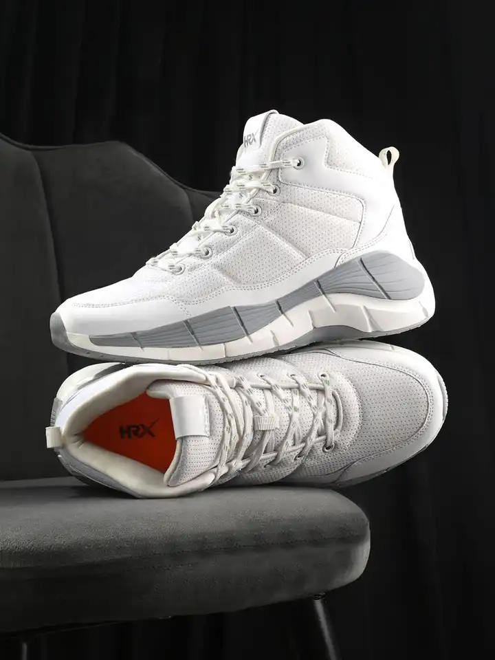 mens white high top basketball shoes