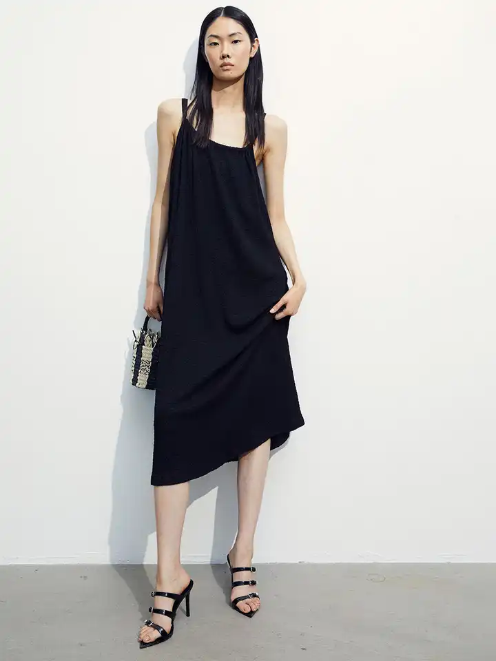 smock jersey dress Noble Smock Dress in Navy Navy / 3X main image 1