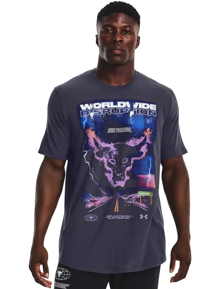Buy UNDER ARMOUR Project Rock WW Disruption Graphic Printed Short
