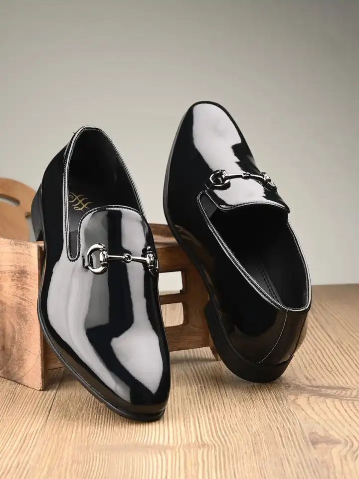 slim fit dress slacks (Official) Grant Stone | Horsebit Loafer Black Calf Leather main image 0
