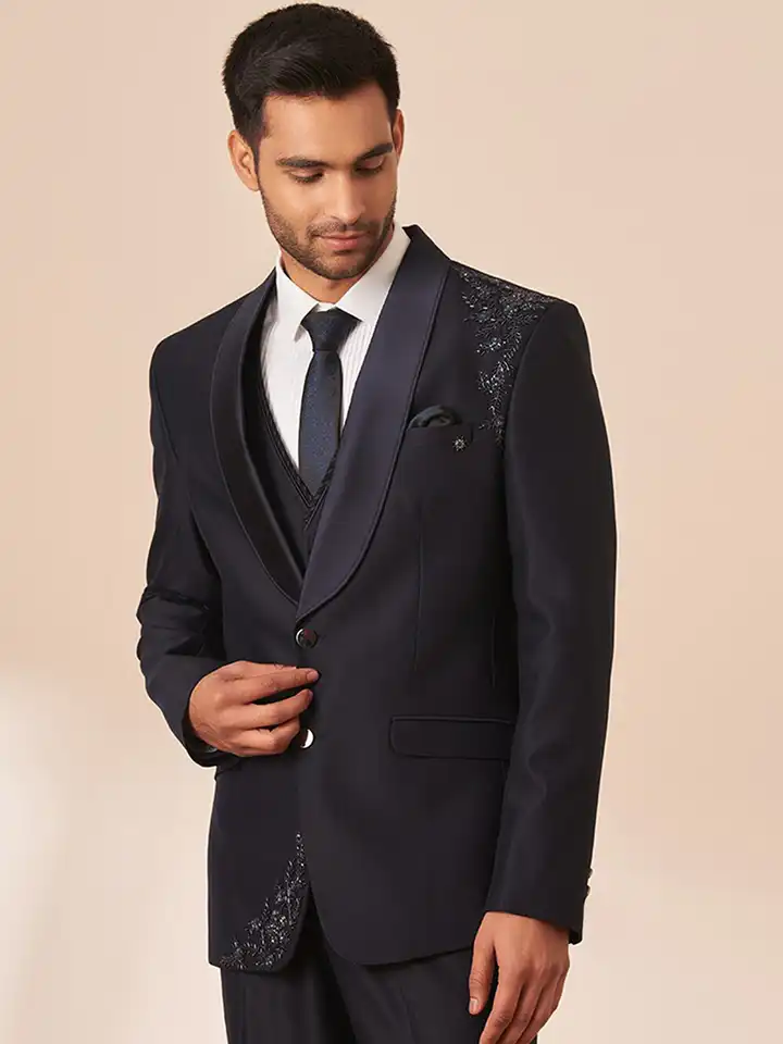 Buy Twamev Single-Breasted 6-Piece Formal Suit - Suits for Men