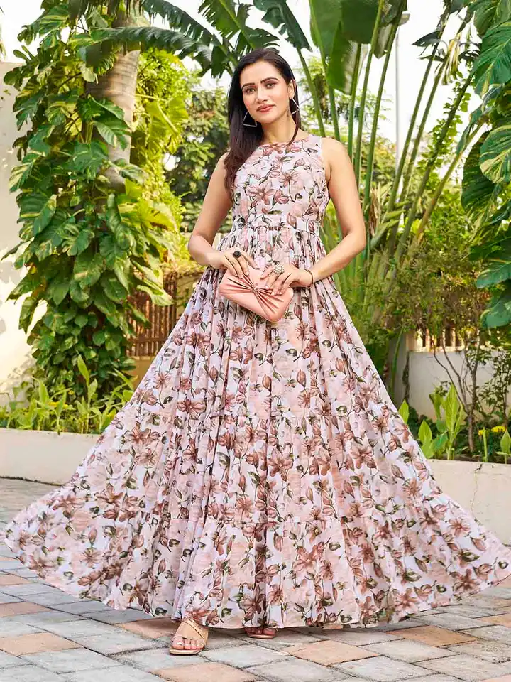 chinese dress ladies Just Feels Right Teal Blue Floral Maxi Dress – Shop the Mint main image 0