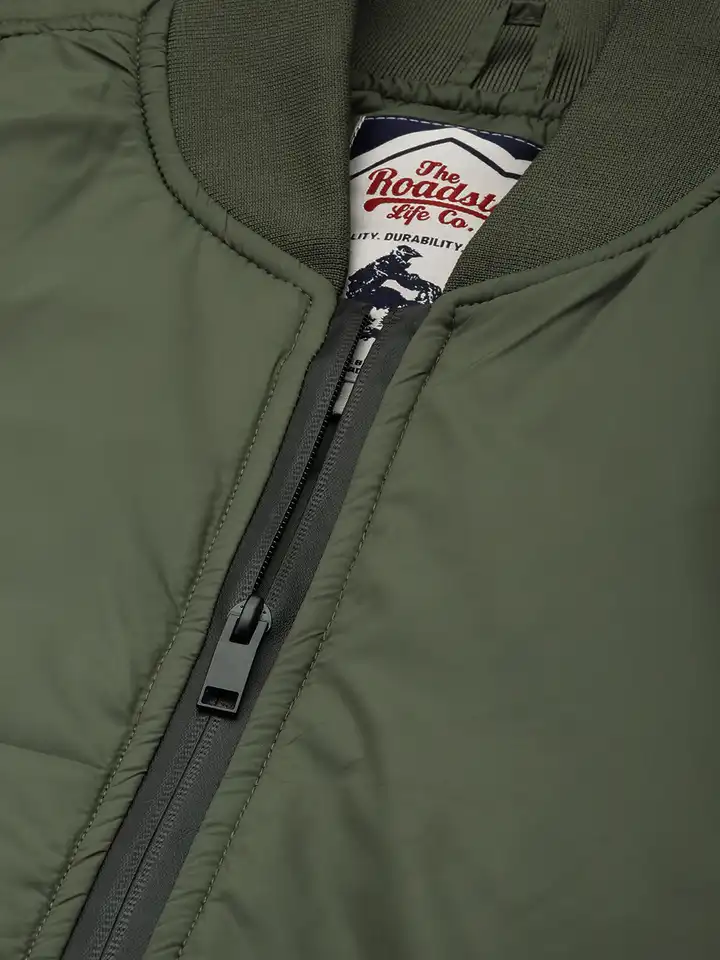 Buy Roadster Men Solid Bomber Jacket - Jackets for Men 26132286