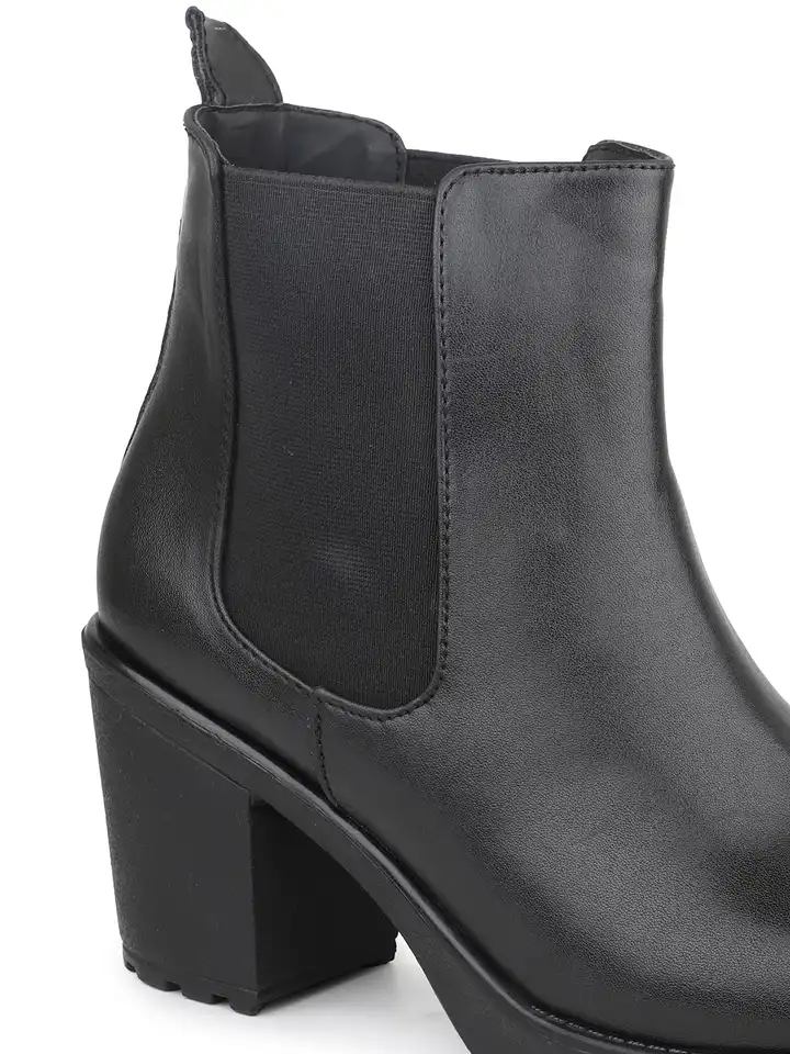 Buy Inc 5 Women Casual Block-Heeled Chelsea Boots - Boots for