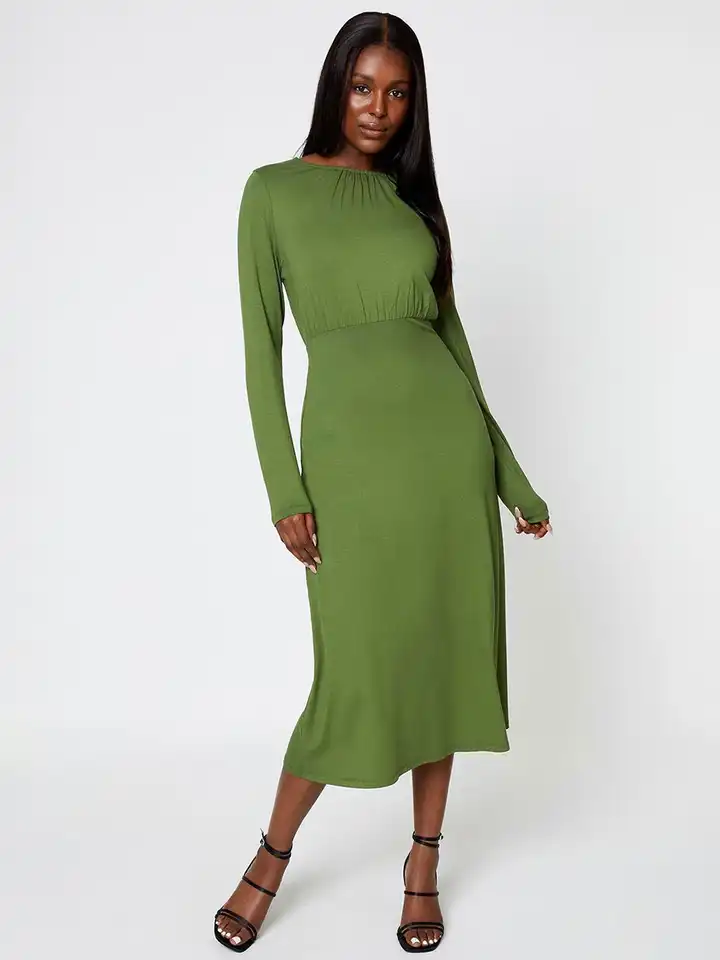 knee length dresses for ladies Vintage Y2K After Dark By Dorothy Perkins Midi Floral Dress main image 1