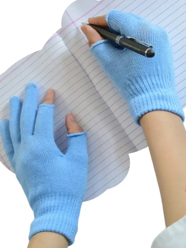 Buy TIPY TIPY TAP Girls Two Fingers Cut Woolen Winter Gloves