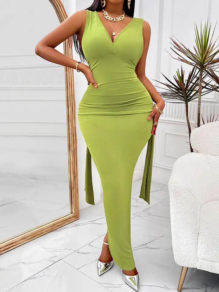 slim fit dress slacks Ru Maxi Bodycon Dress