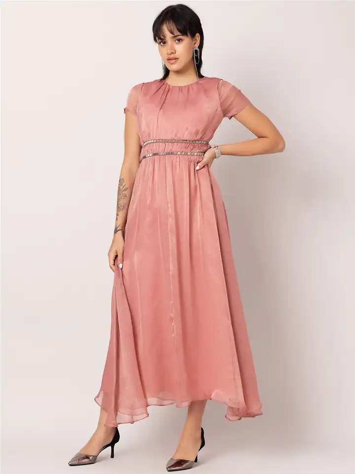 sachin and babi light blue dress Tommy Hilfiger Smock Linen Midi Dress - Red