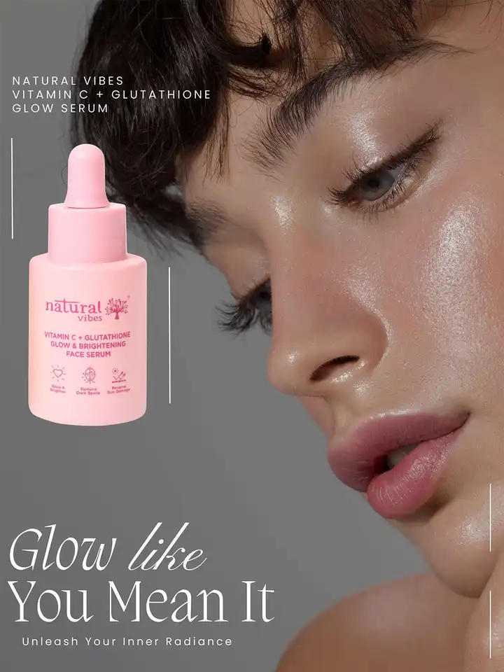 Buy natural vibes Glow & Brightening Face Serum With Vitamin C & Glutathione  - 30ml - Serum and Gel for Unisex 26919986 | Myntra