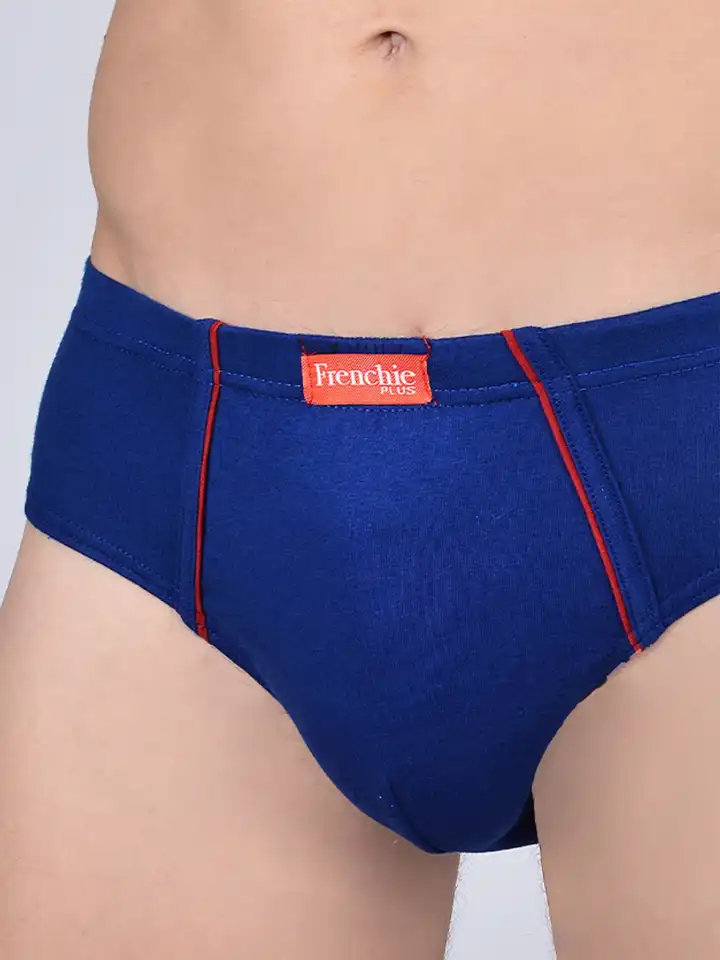Buy FRENCHIE Pack Of 2 Assorted Pure Cotton Briefs FR-MI-BF-PLUSC
